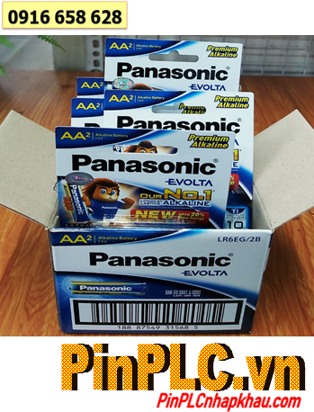 COMBO 01 HỘP 12vỉ (= 24viên) Pin AA 1.5v Panasonic Evolta LR6EG/2B _Giá chỉ 479.000/Hộp